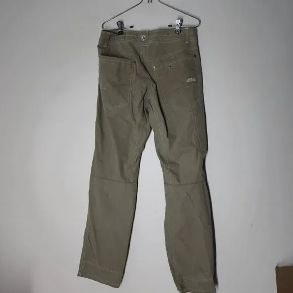 Kuhl Mens Pants 30x32 Born In The Mountains Vintage Patinadye Olive Green Hiking - Picture 9 of 16